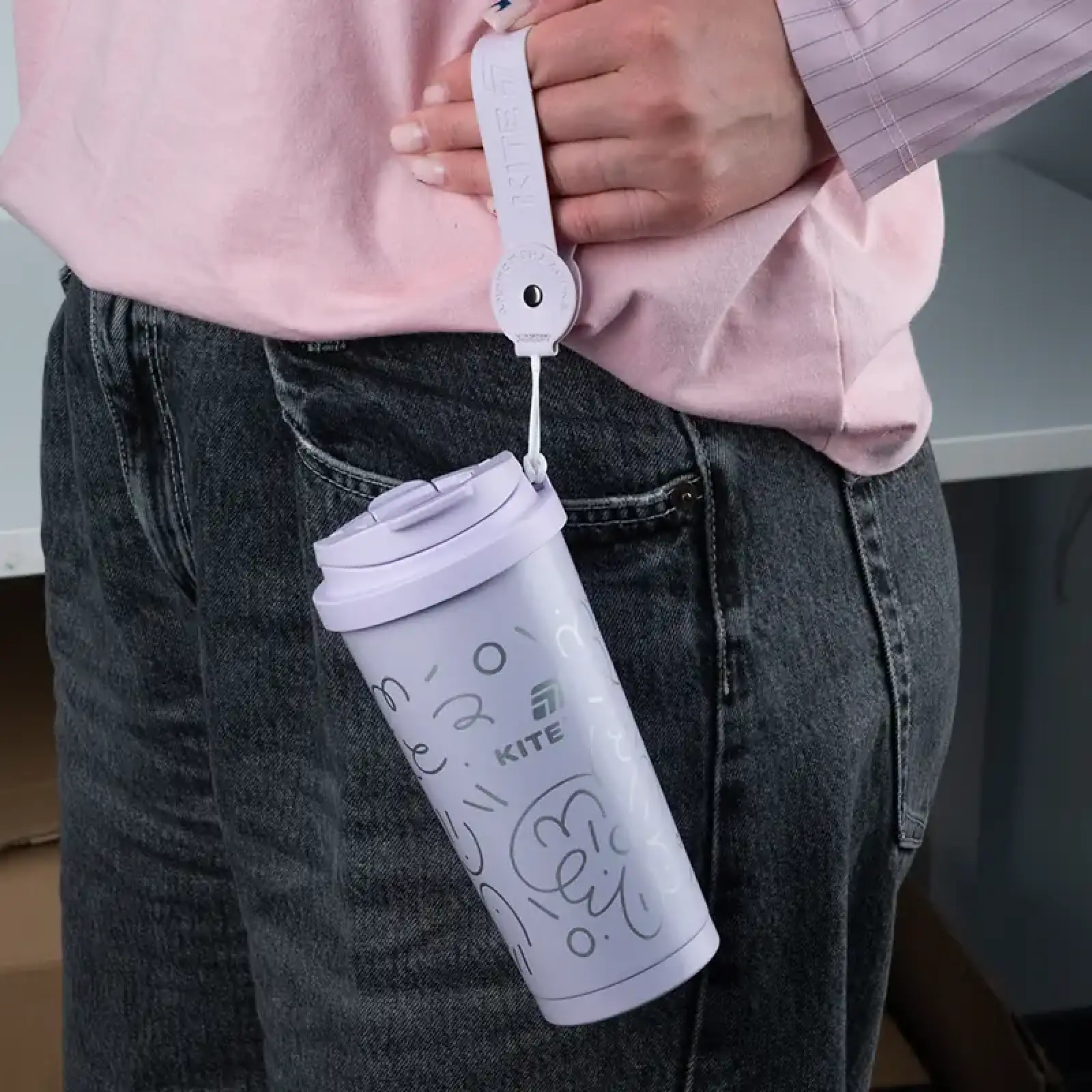 Термокружка 550 мл, фіолетова KITE K25-1226-2