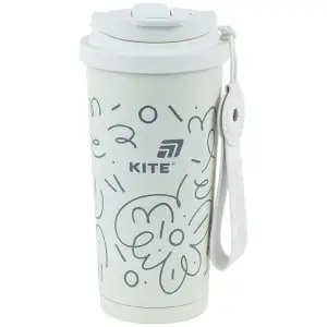 Термокружка 550 мл, біла KITE K25-1226-3