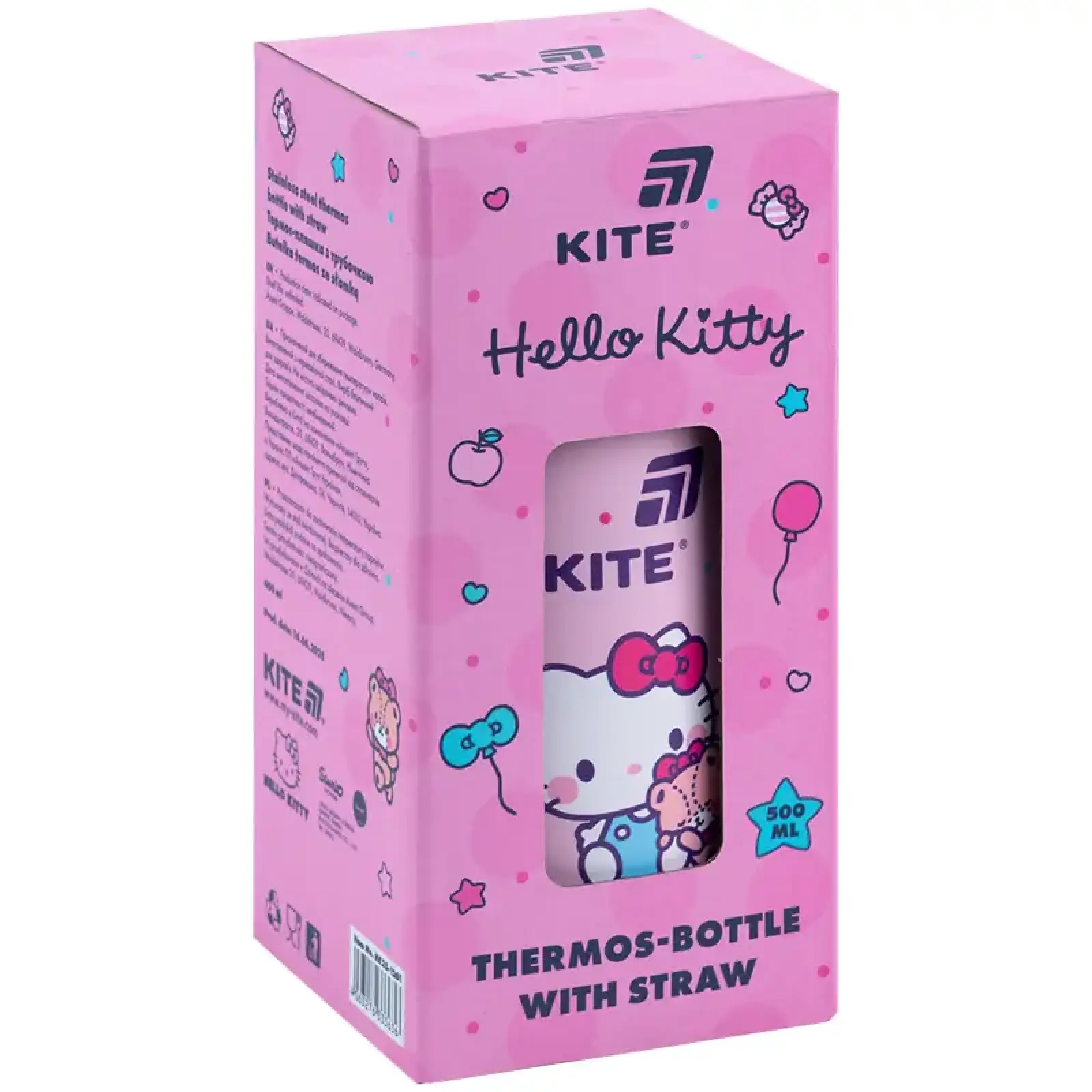 Термос з трубочкою 400мл, HK KITE HK25-1261