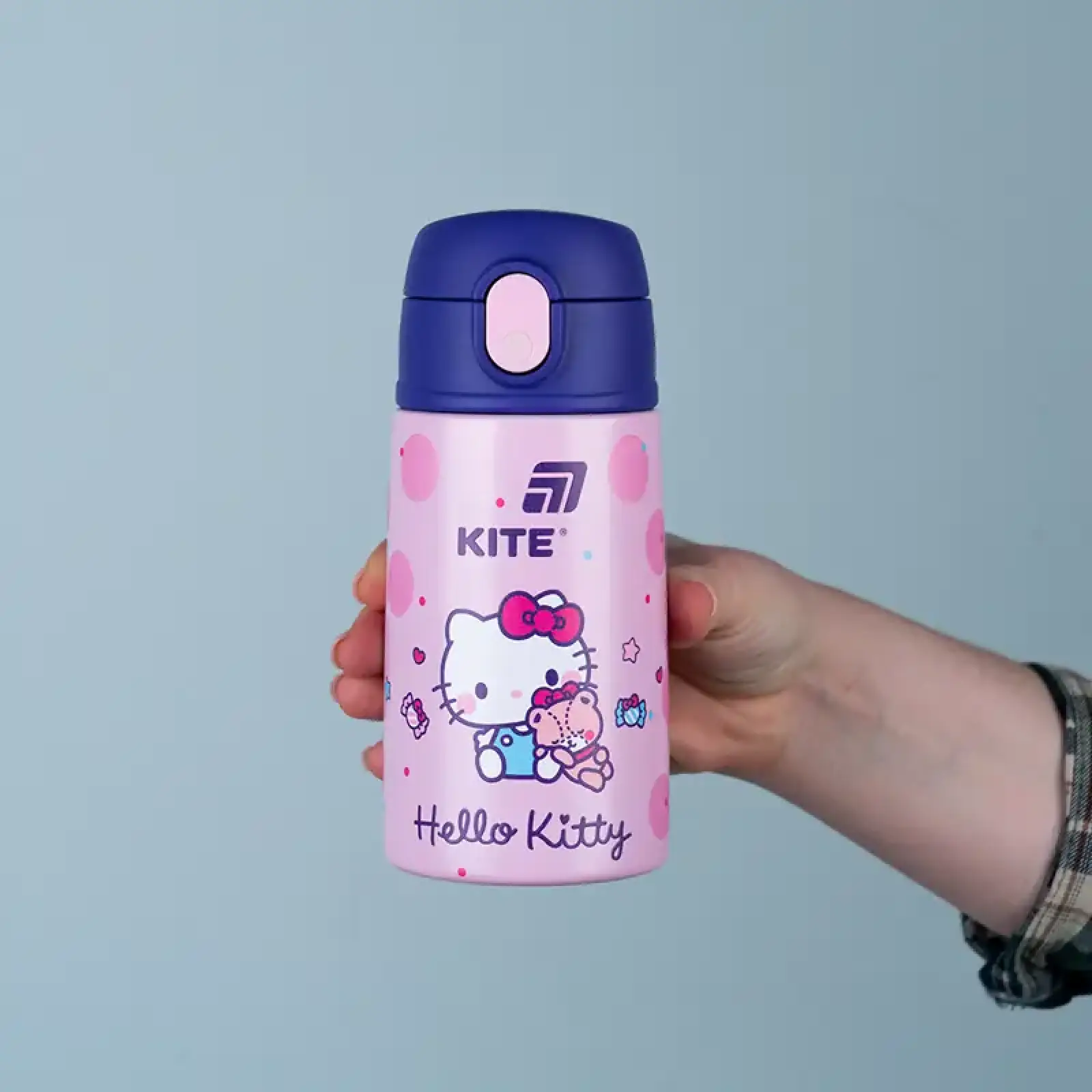 Термос з трубочкою 400мл, HK KITE HK25-1261