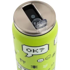 Термочашка з трубочкою, 500мл, Game over KITE K25-1264-1