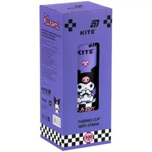 Термочашка з трубочкою, 500мл HK KITE HK25-1264