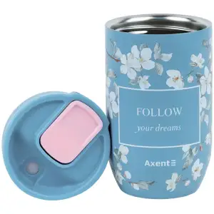 Термокружка 350мл, Gentle Blossom AXENT 8721-9-A