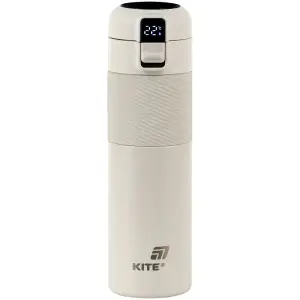 Термос з термодатчиком 450 мл, бежевий KITE K25-1227-1