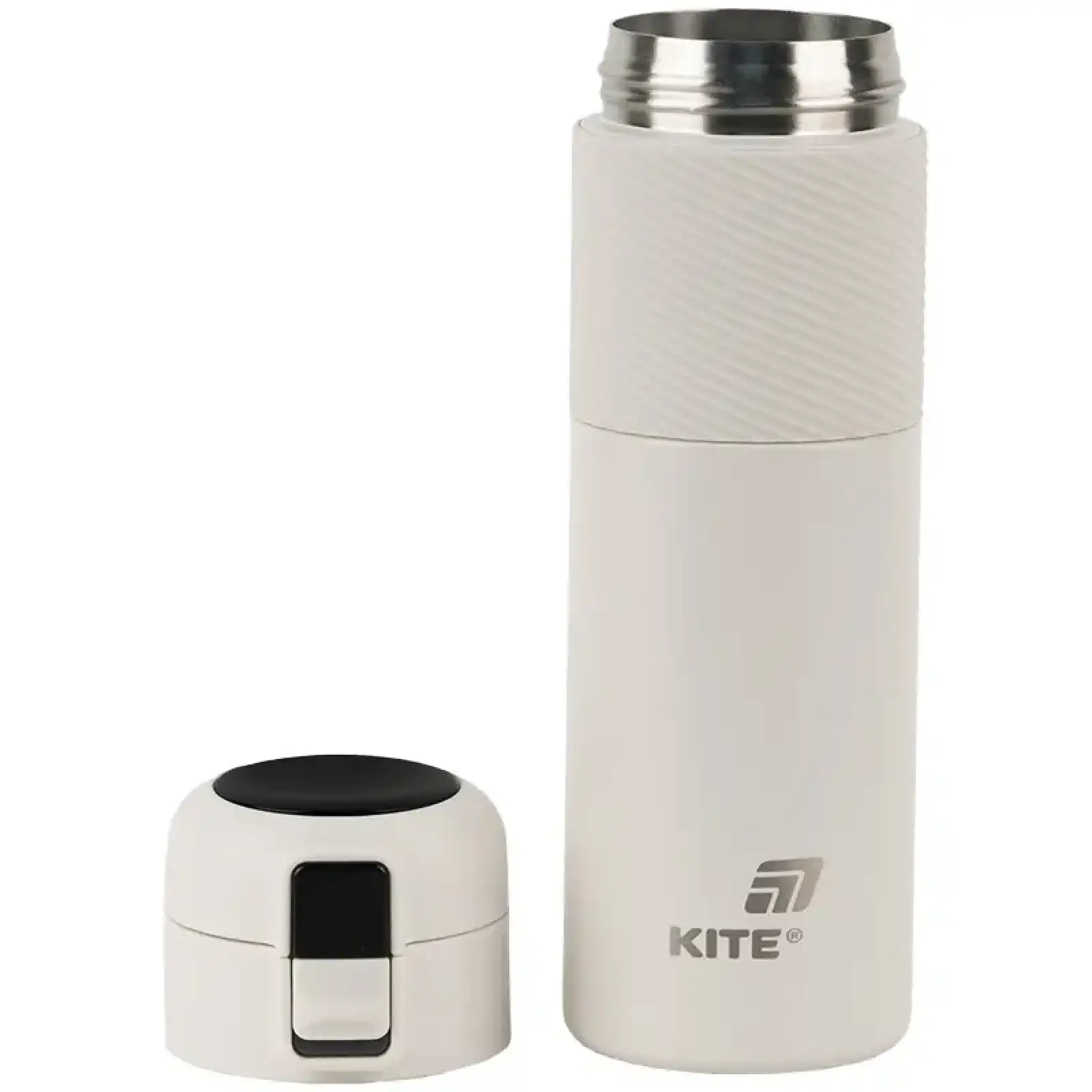 Термос з термодатчиком 450 мл, бежевий KITE K25-1227-1