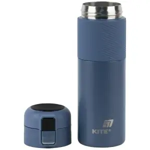 Термос з термодатчиком 450 мл, синій KITE K25-1227-2
