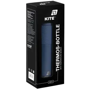 Термос з термодатчиком 450 мл, синій KITE K25-1227-2