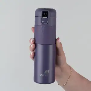 Термос з термодатчиком 450 мл, фіолетовий KITE K25-1227-3