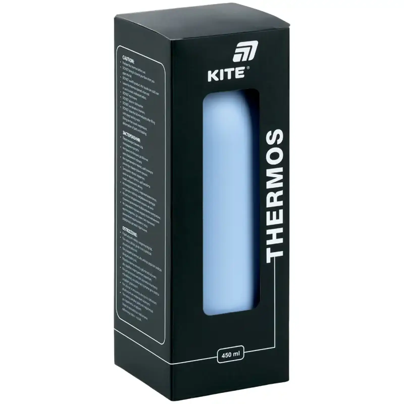 Термос 450 мл, синій KITE K26-1208-2
