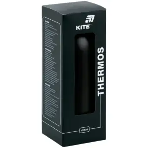 Термос 450 мл, чорний KITE K26-1208-4