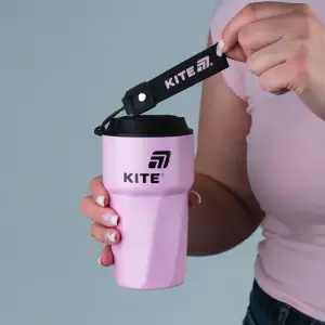 Термокружка 450 мл, рожева KITE K26-1220-1