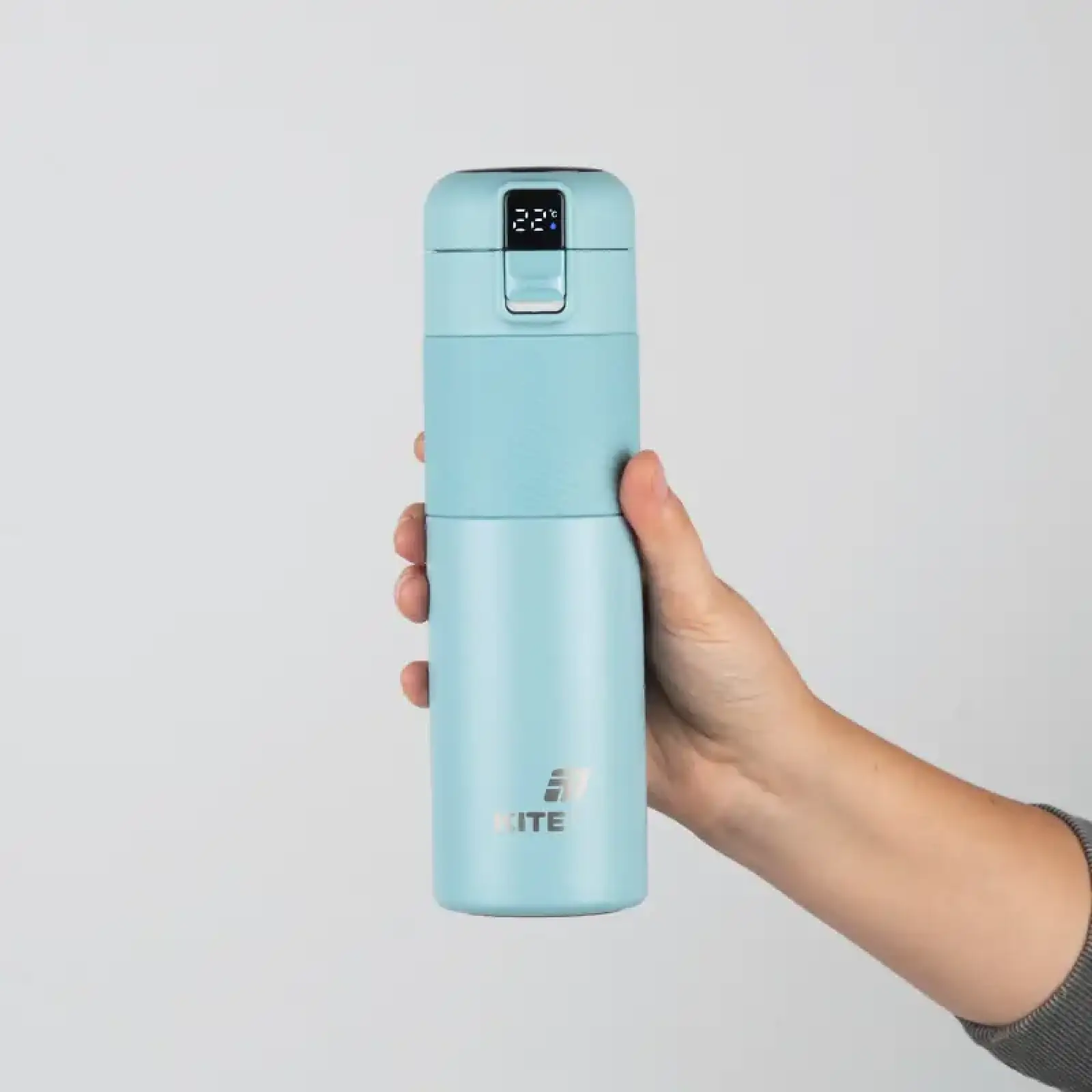 Термос з термодатчиком 450 мл, м'ятний KITE K26-1227-1
