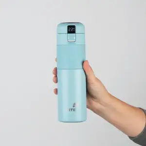 Термос з термодатчиком 450 мл, м'ятний KITE K26-1227-1