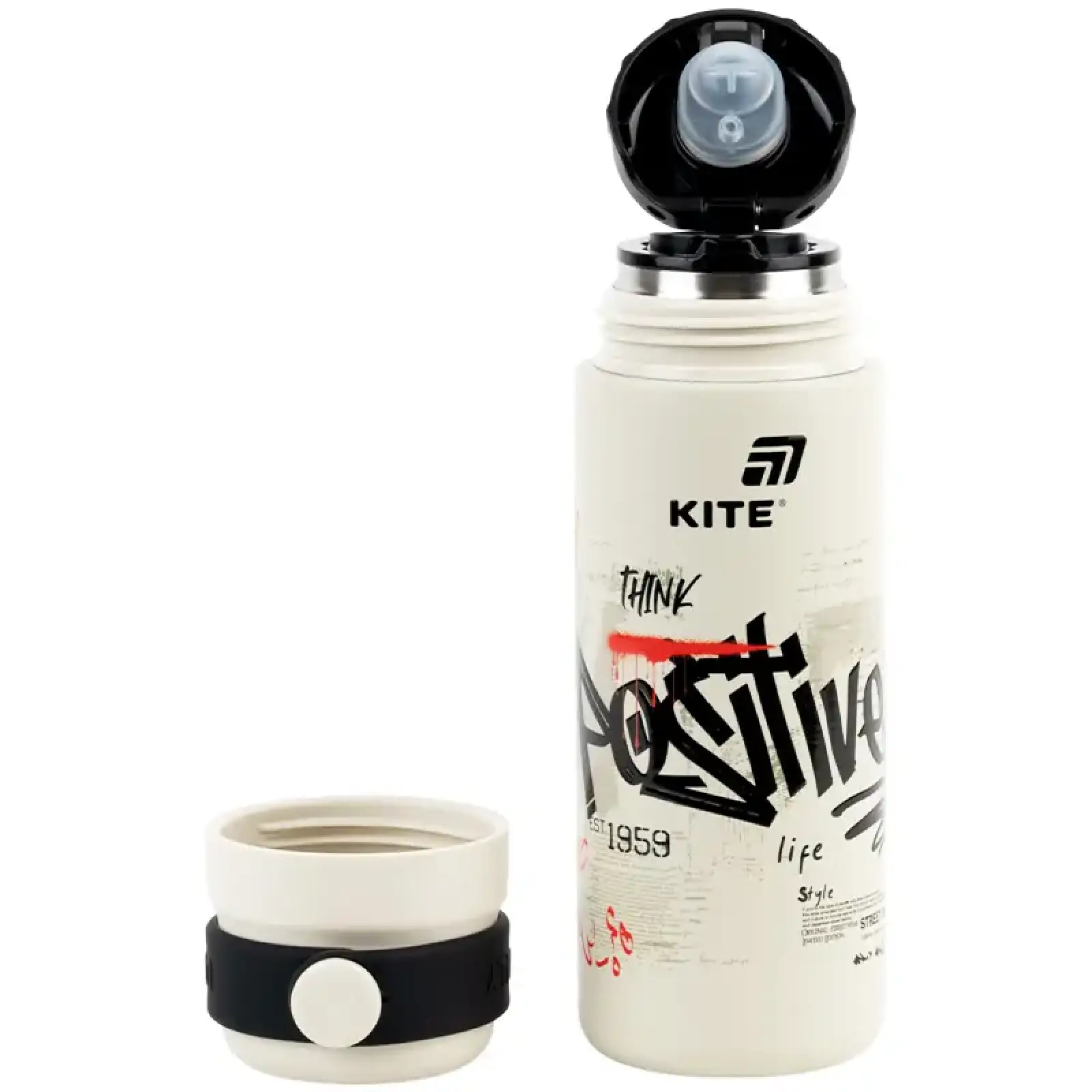 Термос, 500 мл, оливковий KITE K26-1222-5