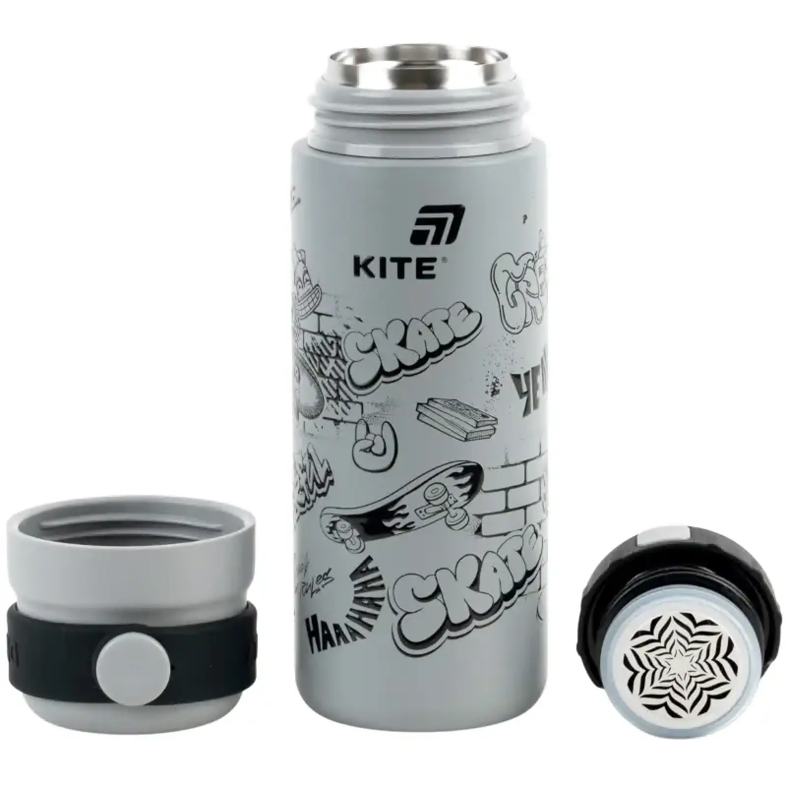 Термос, 500 мл, сірий KITE K26-1222-6
