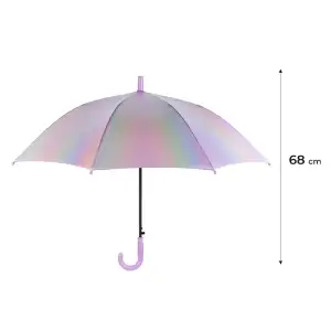 Парасоля Kite дитяча 2001-3 рожевий голографік K24-2001-3