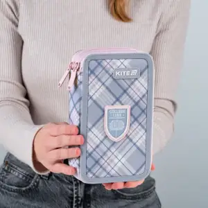 Пенал Kite 2 від., без наповнення 623 College Line Girl K25-623-1