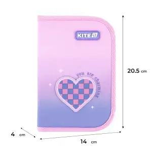 Пенал Kite 1 від., 1 відв., без наповнення 621 Charming K26-621-1