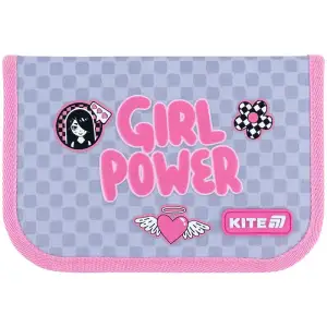 Пенал Kite 1 від., 1 відв., без наповнення 621 Girl's Power K26-621-5