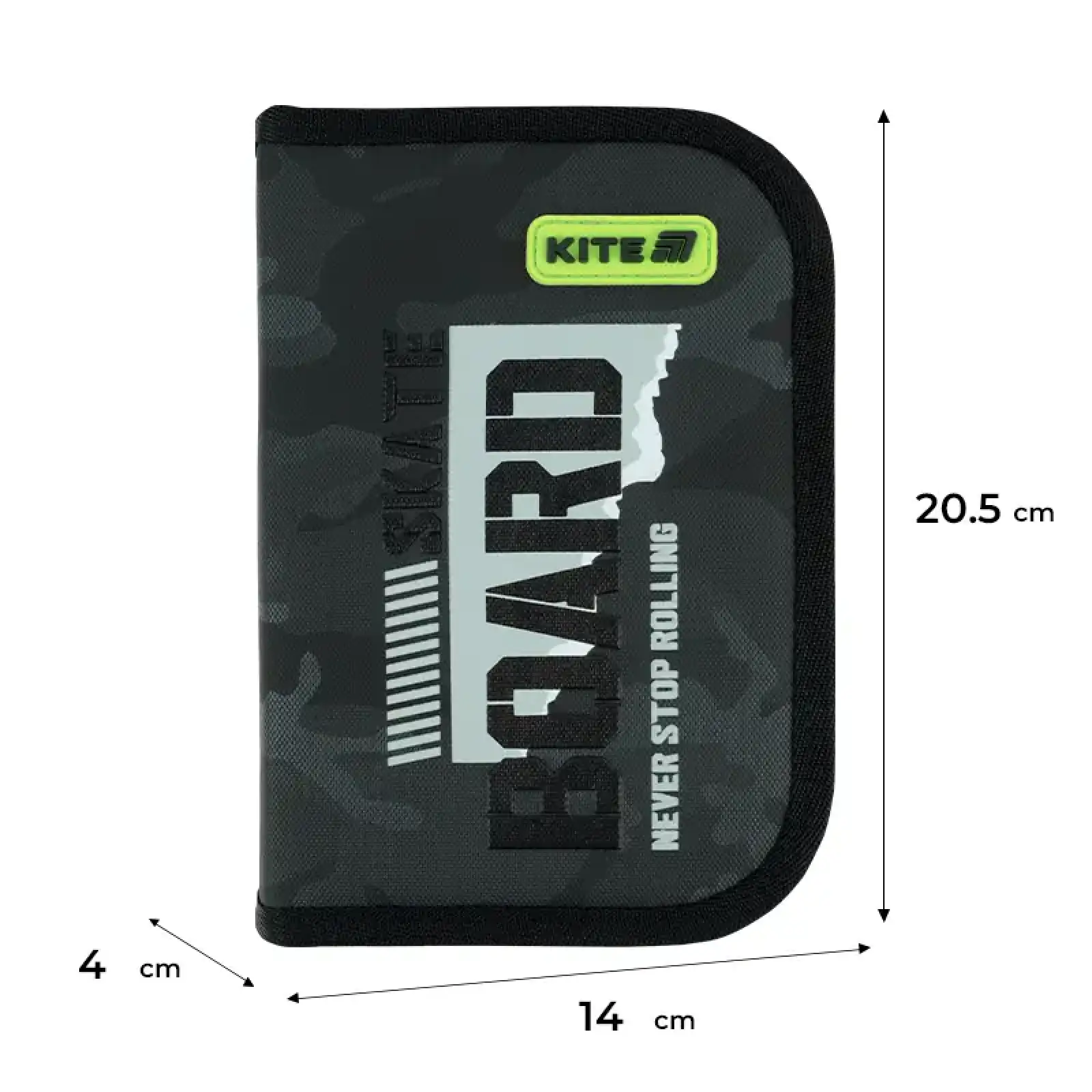 Пенал Kite 1 від., 1 відв., без наповнення 621 SK8 Board K26-621-6