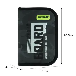 Пенал Kite 1 від., 1 відв., без наповнення 621 SK8 Board K26-621-6