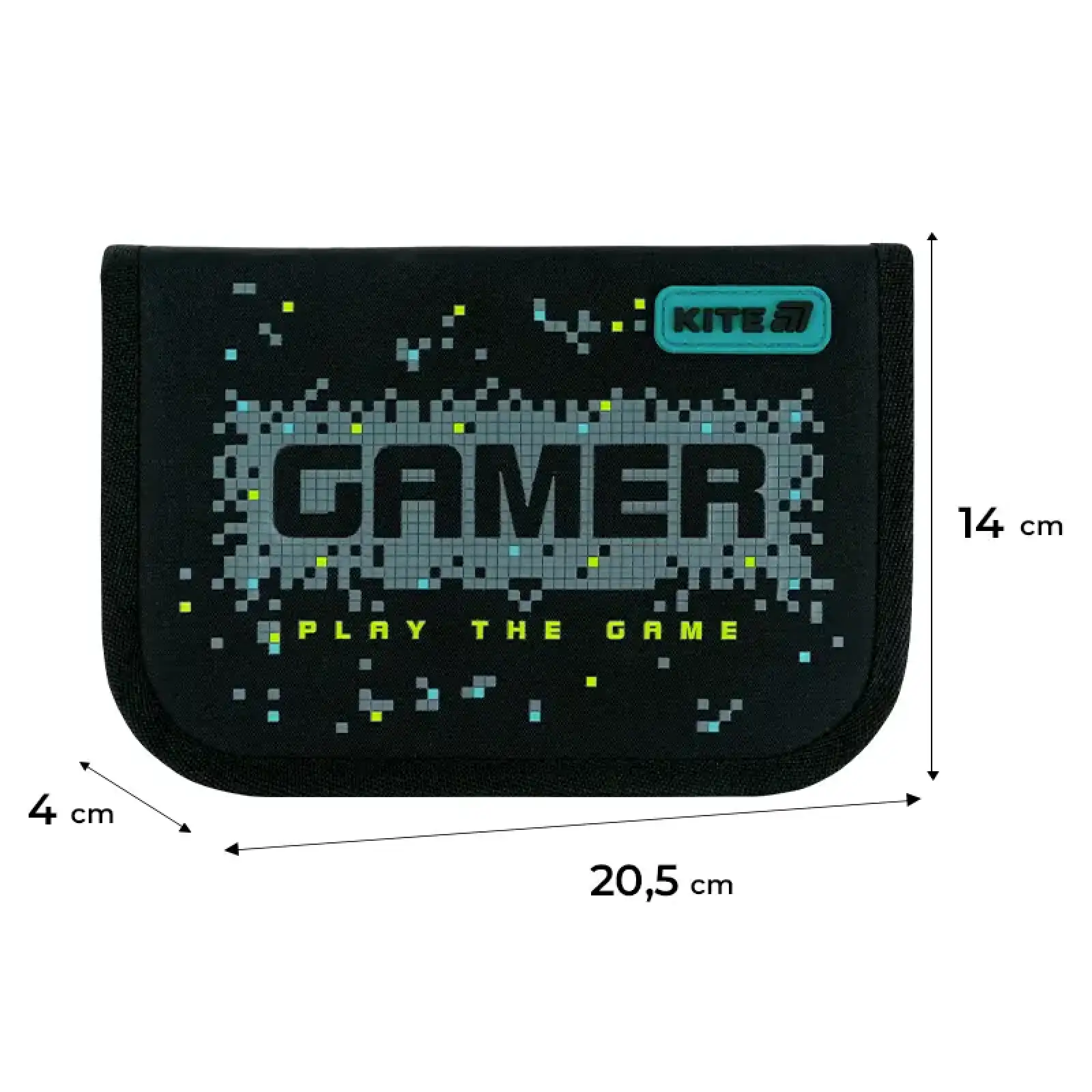 Пенал Kite 1 від., 1 відв., без наповнення 621 Play the Game K26-621-8