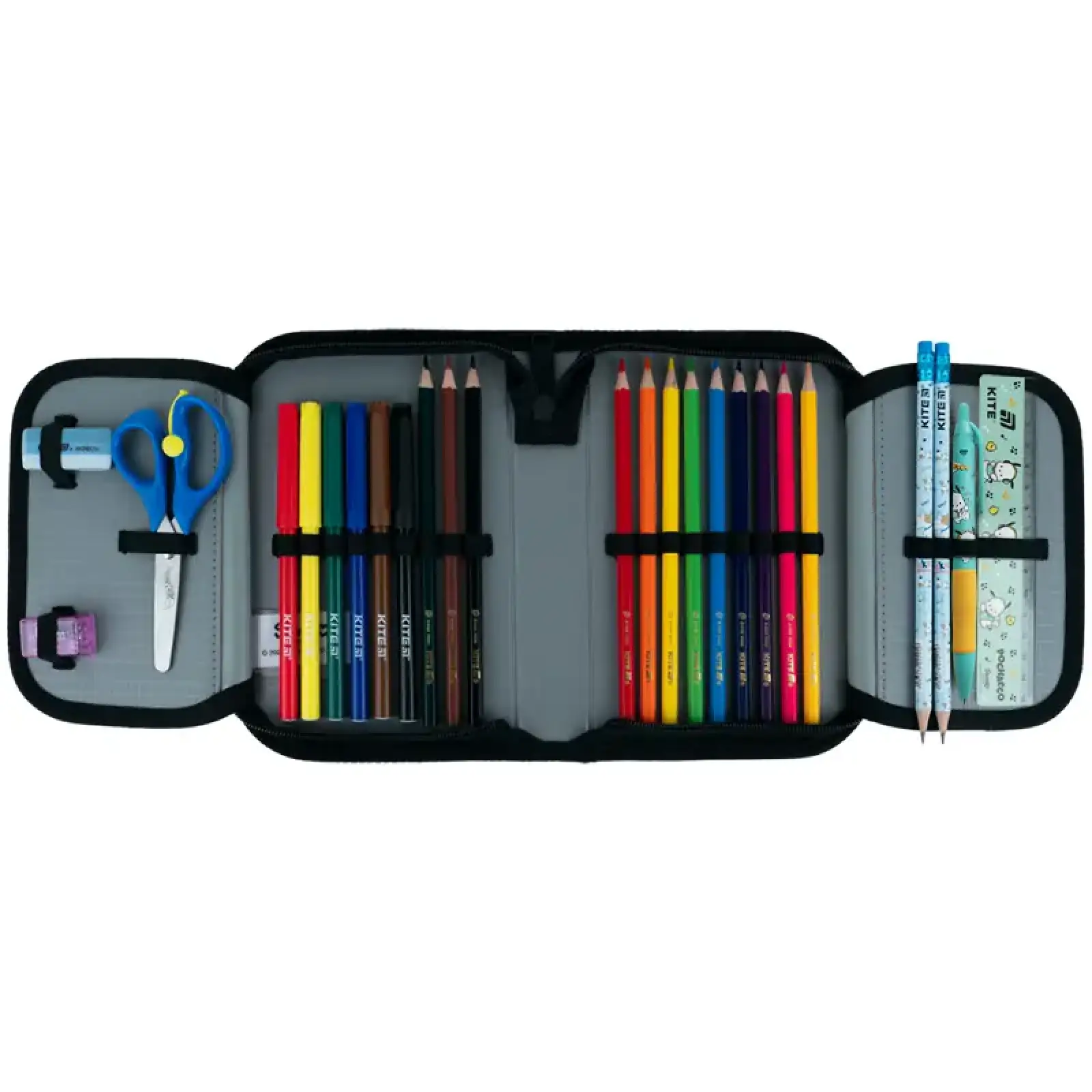 Пенал Kite 1 від., 2 відв., з наповненням 622H PC PC26-622H