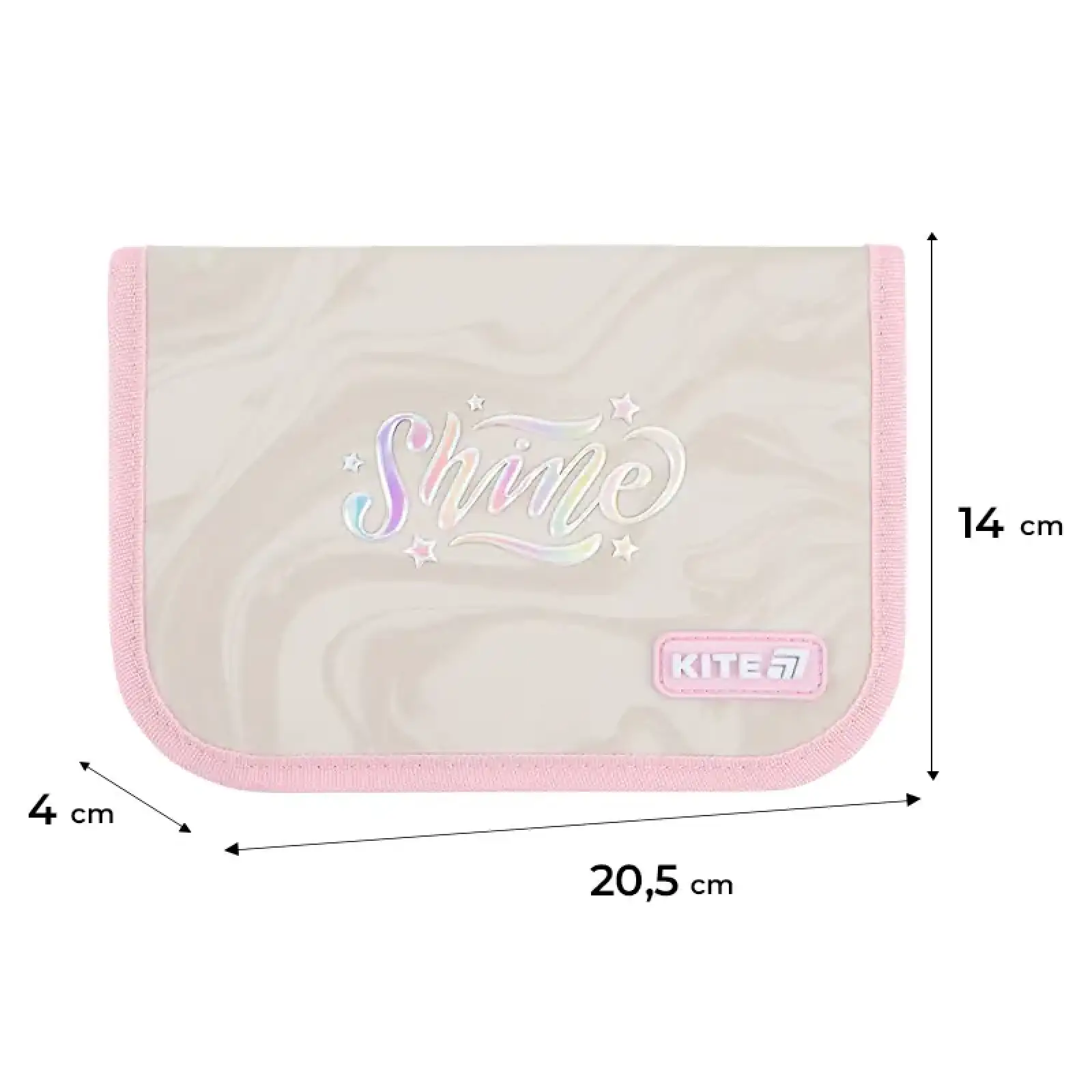 Пенал Kite 1 від., 2 відв., з наповненням 622H Dazzling K26-622H-1