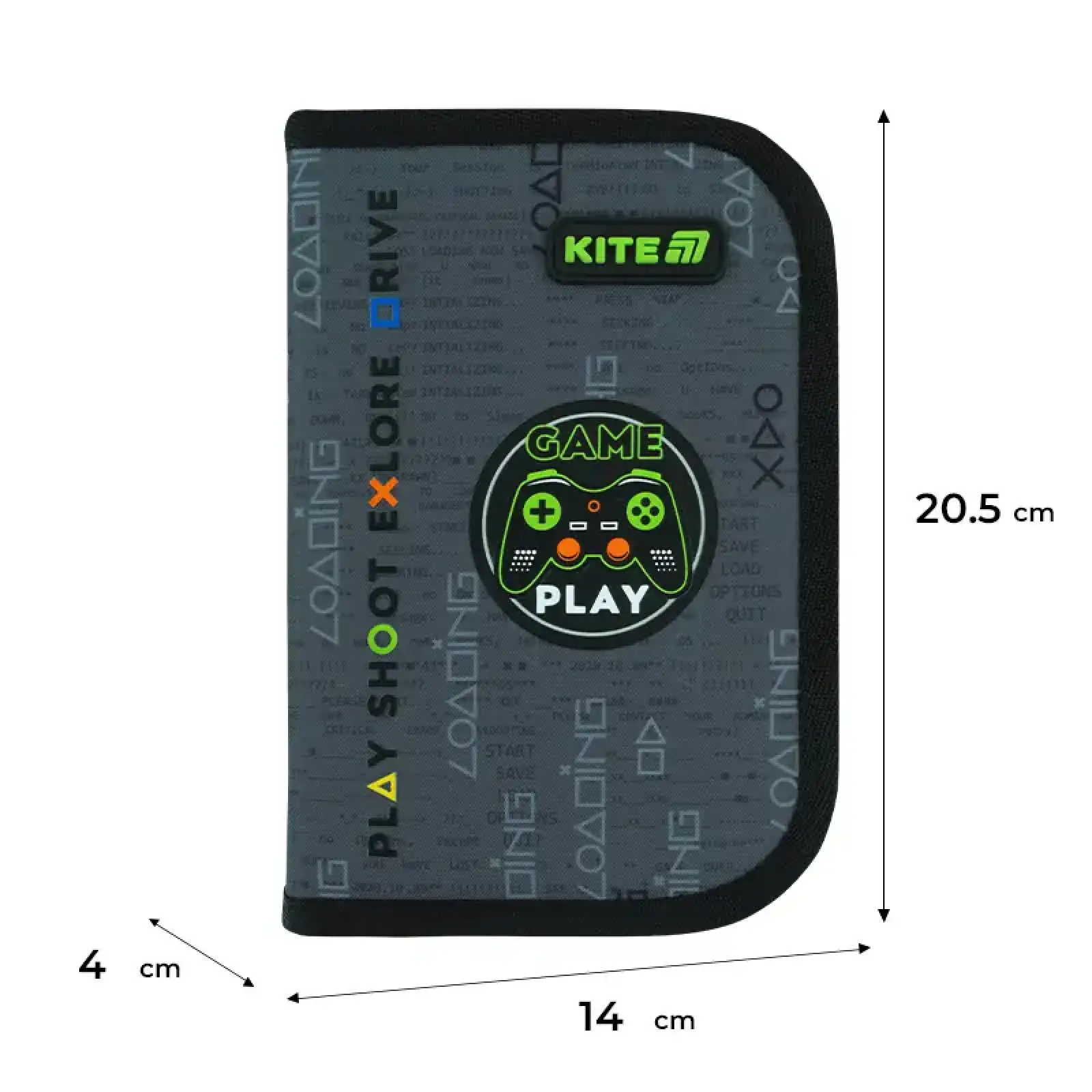 Пенал Kite 1 від., 2 відв., з наповненням 622H Good Game K26-622H-2