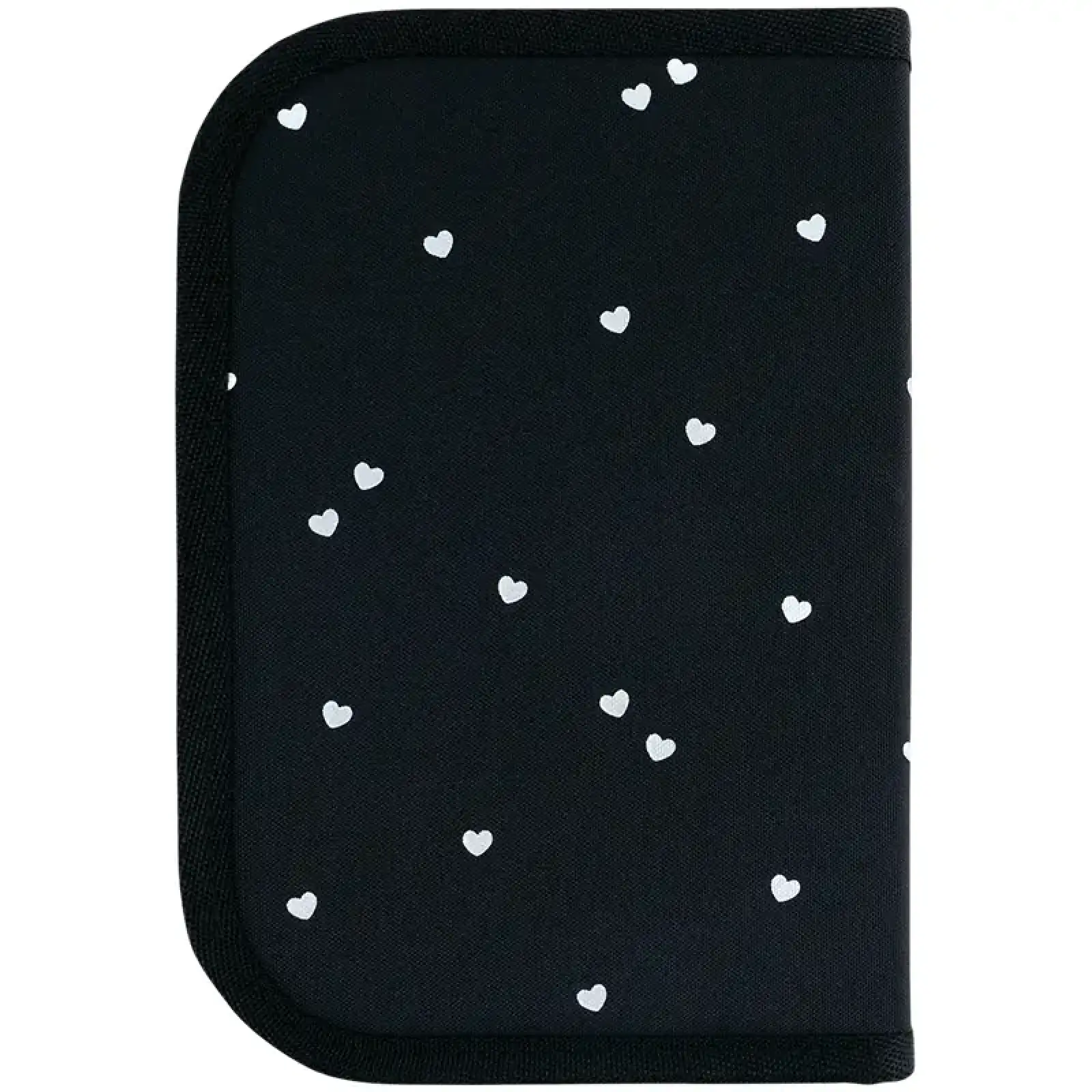 Пенал Kite 1 від., 2 відв., з наповненням 622H Black&Silver K26-622H-5