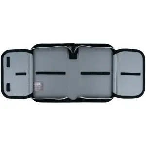 Пенал Kite 1 від., 2 відв., з наповненням 622H Black&Silver K26-622H-5