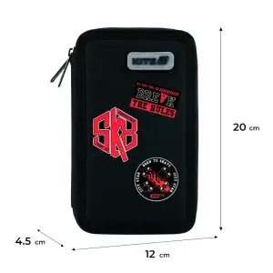 Пенал Kite 2 від., без наповнення 623 Break the Rules K26-623-4