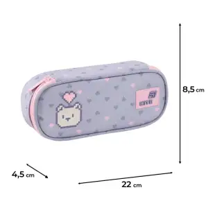 Пенал Kite 599 Pixel Love K26-599-3