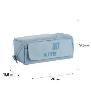 Пенал Kite 2702-2 сіро-блакитний K26-2702-2