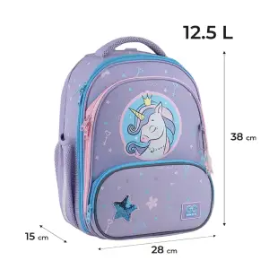 Рюкзак GoPack Education каркасний 597M-3 Fairytale Unicorn GO25-597M-3