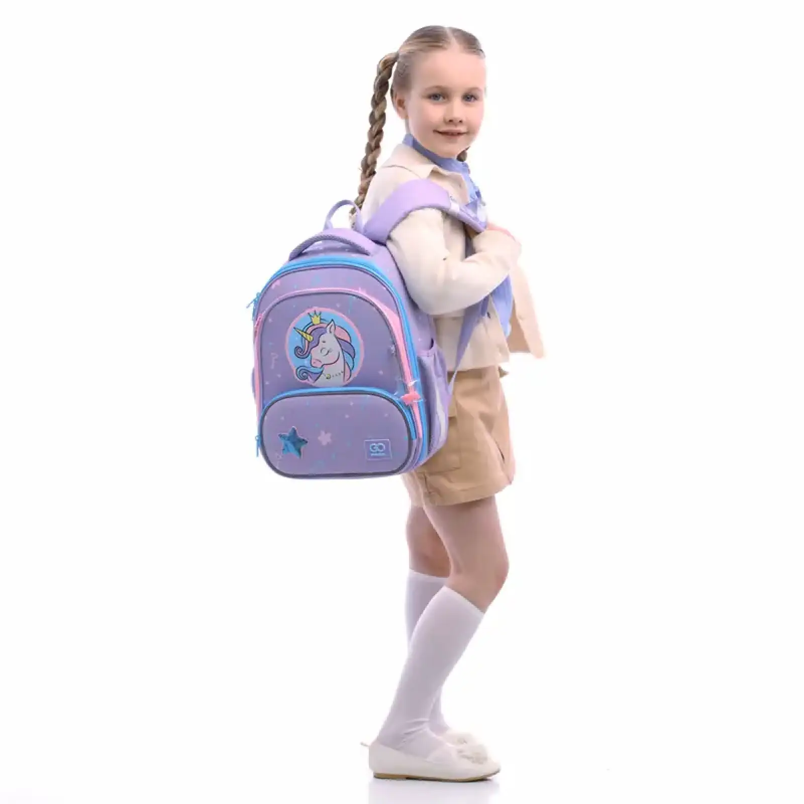 Рюкзак GoPack Education каркасний 597M-3 Fairytale Unicorn GO25-597M-3