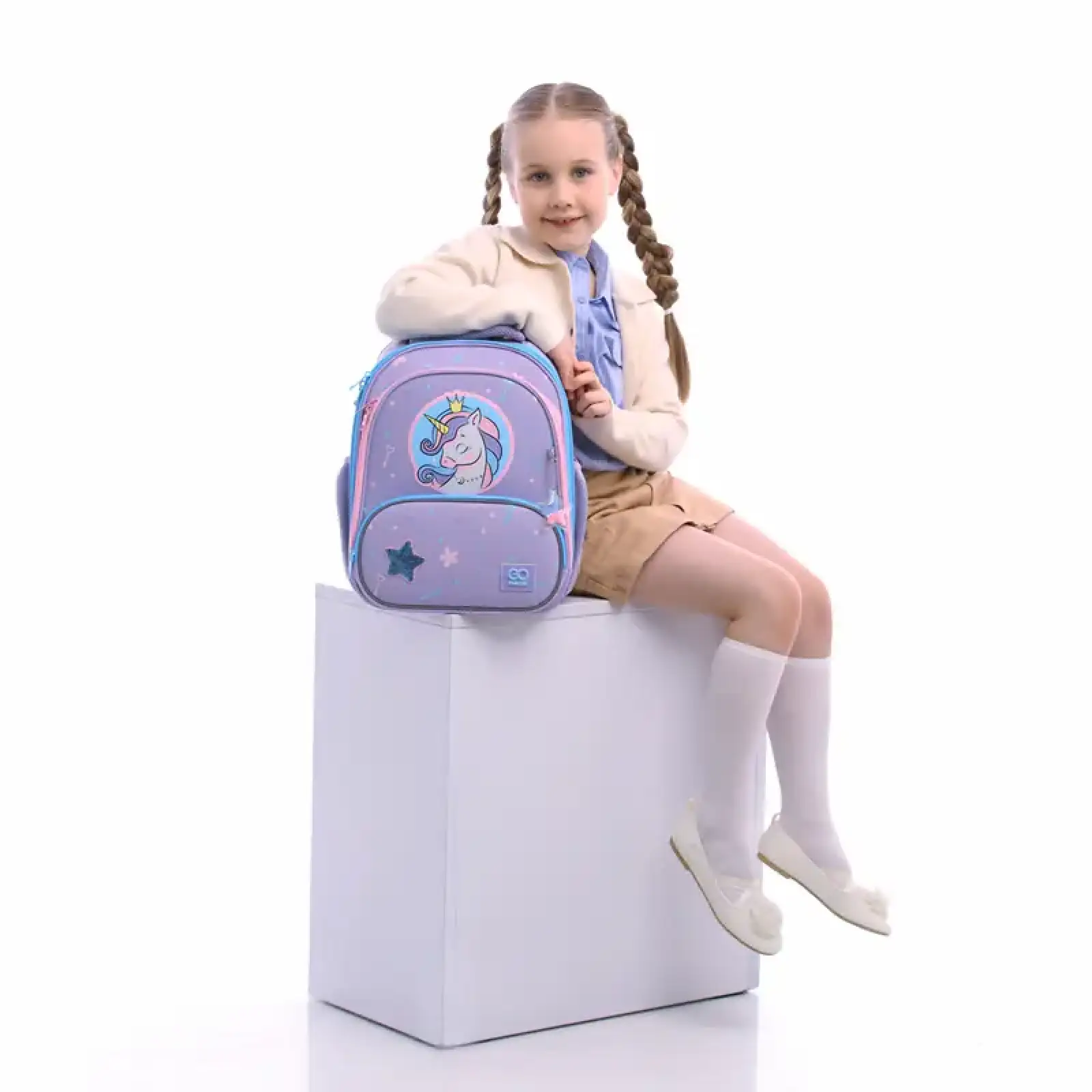 Рюкзак GoPack Education каркасний 597M-3 Fairytale Unicorn GO25-597M-3