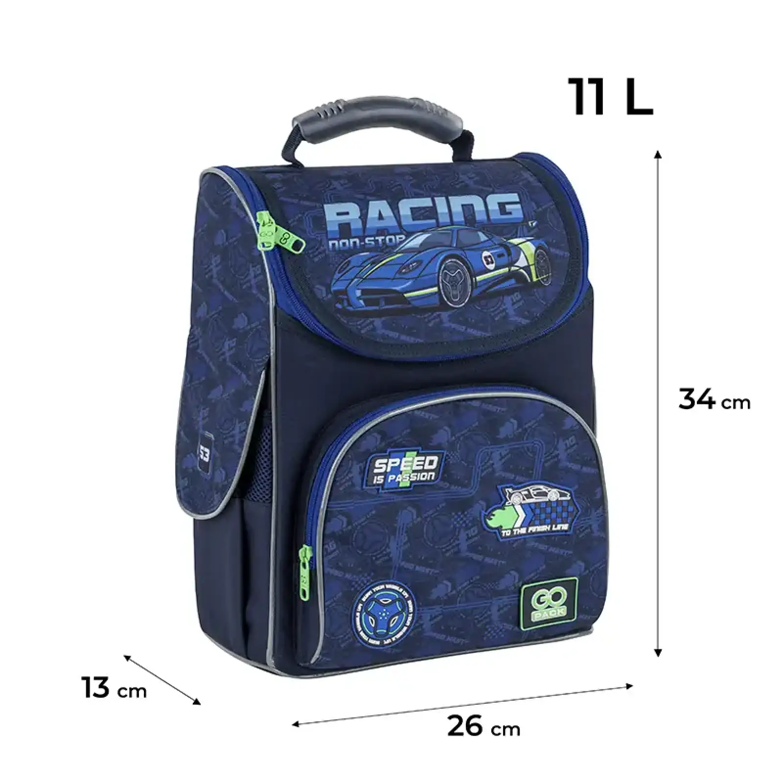 Рюкзак GoPack Education каркасний 5001S-6 Racing GO25-5001S-6
