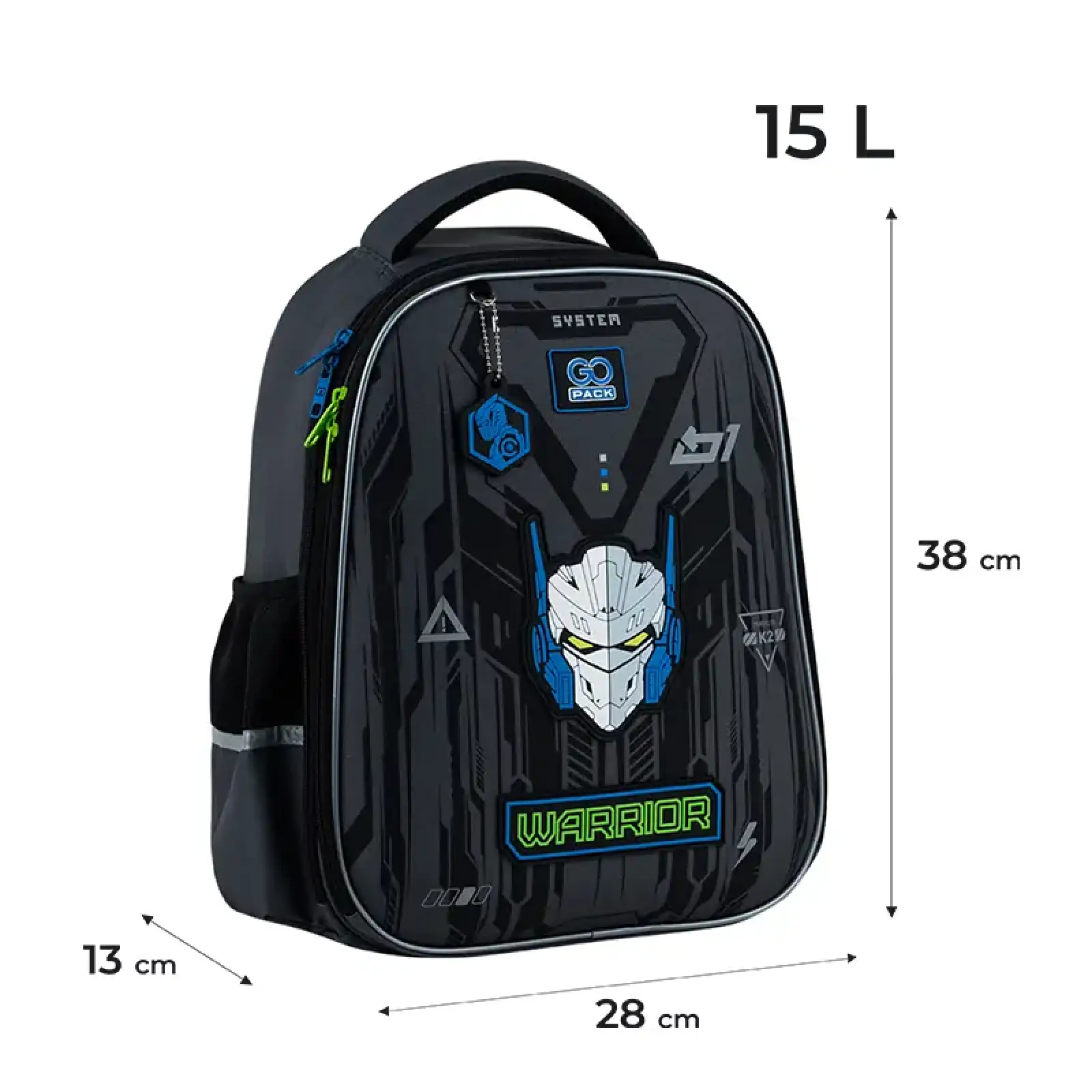 Рюкзак GoPack Education напівкаркасний 165M Warrior GO25-165M-6