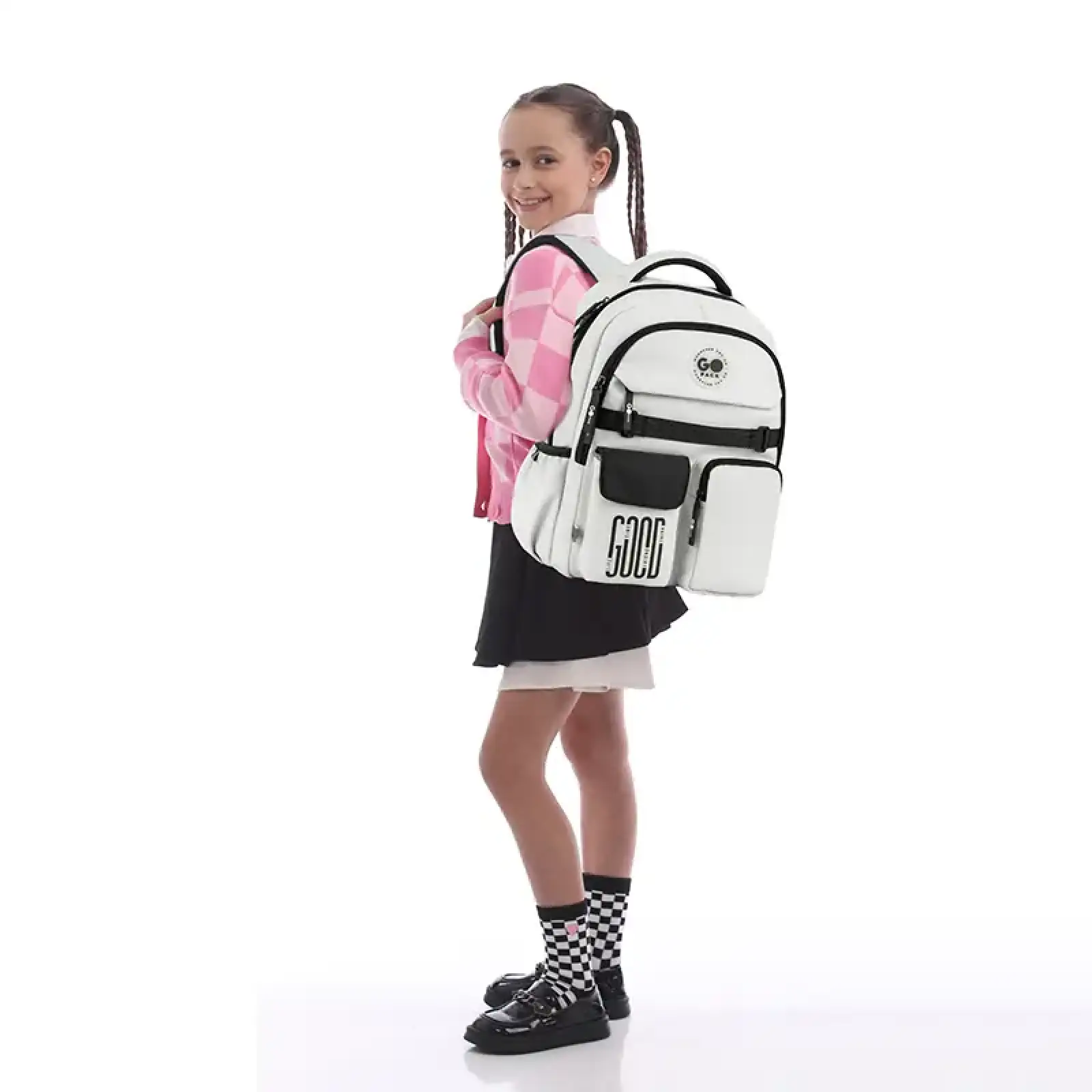 Рюкзак GoPack Education 183 світло-сірий GO26-183M-2