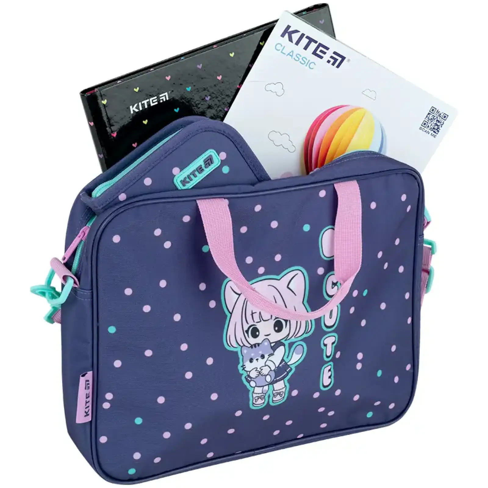 Шкільна текстильна сумка Kite A4, 1 від., 589 Be Friends K26-589-1
