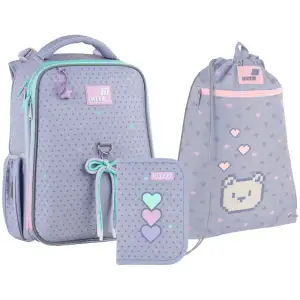 Набір рюкзак + пенал + сумка для взуття Kite 531 Lovely SET_K26-531M