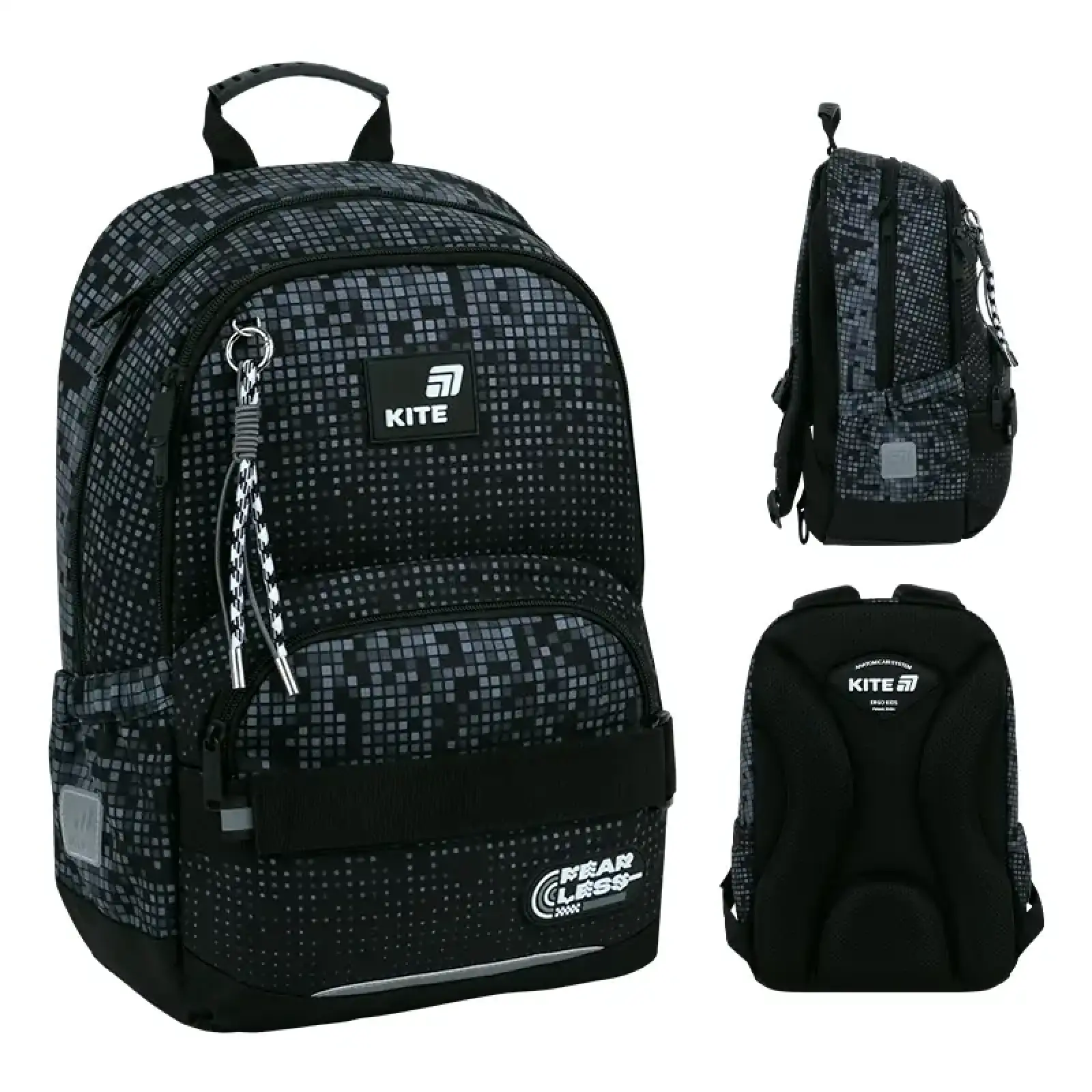 Набір рюкзак + пенал + сумка для взуття Kite 585 Fearless SET_K26-585M-3