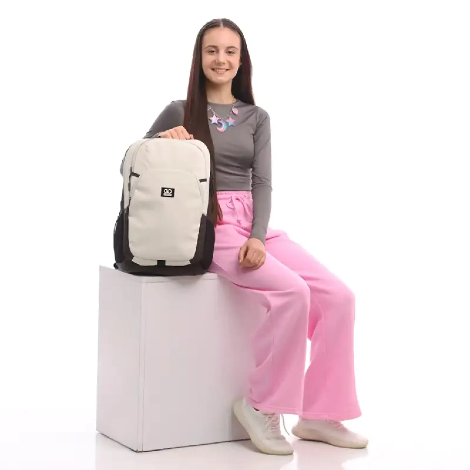 Рюкзак GoPack Education Teens 185 бежевий GO25-185L-3