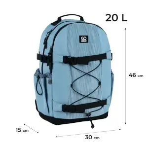 Рюкзак GoPack Education Teens 186 блакитний GO25-186L-2