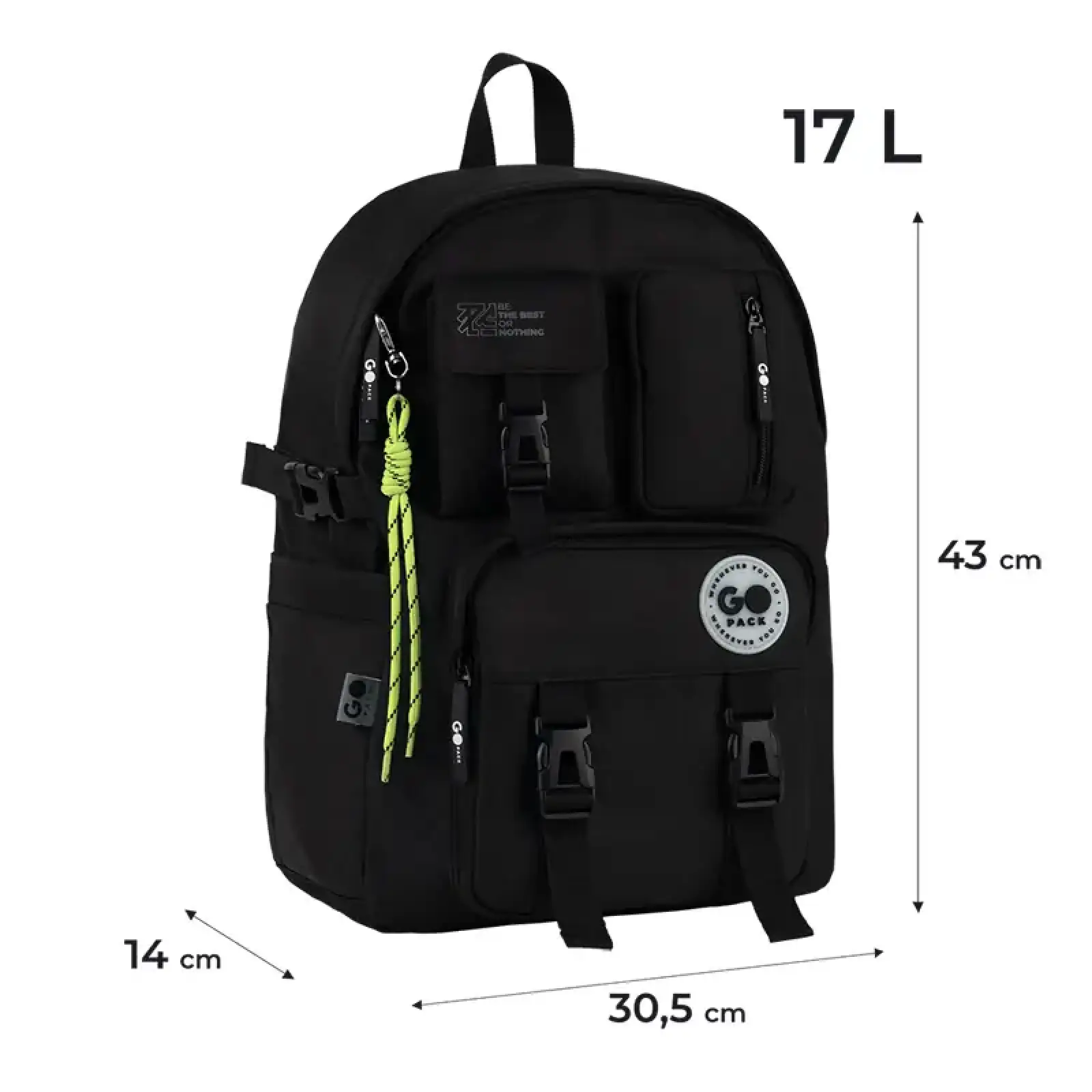 Рюкзак GoPack Education Teens 2500L чорний GO26-2500L-3