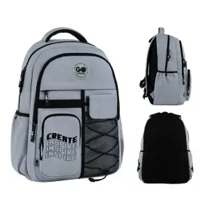Рюкзак GoPack Education Teens 184 сірий GO26-184L-2