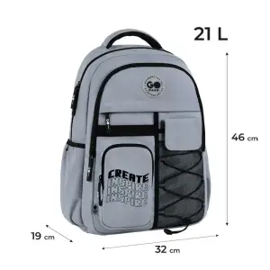 Рюкзак GoPack Education Teens 184 сірий GO26-184L-2