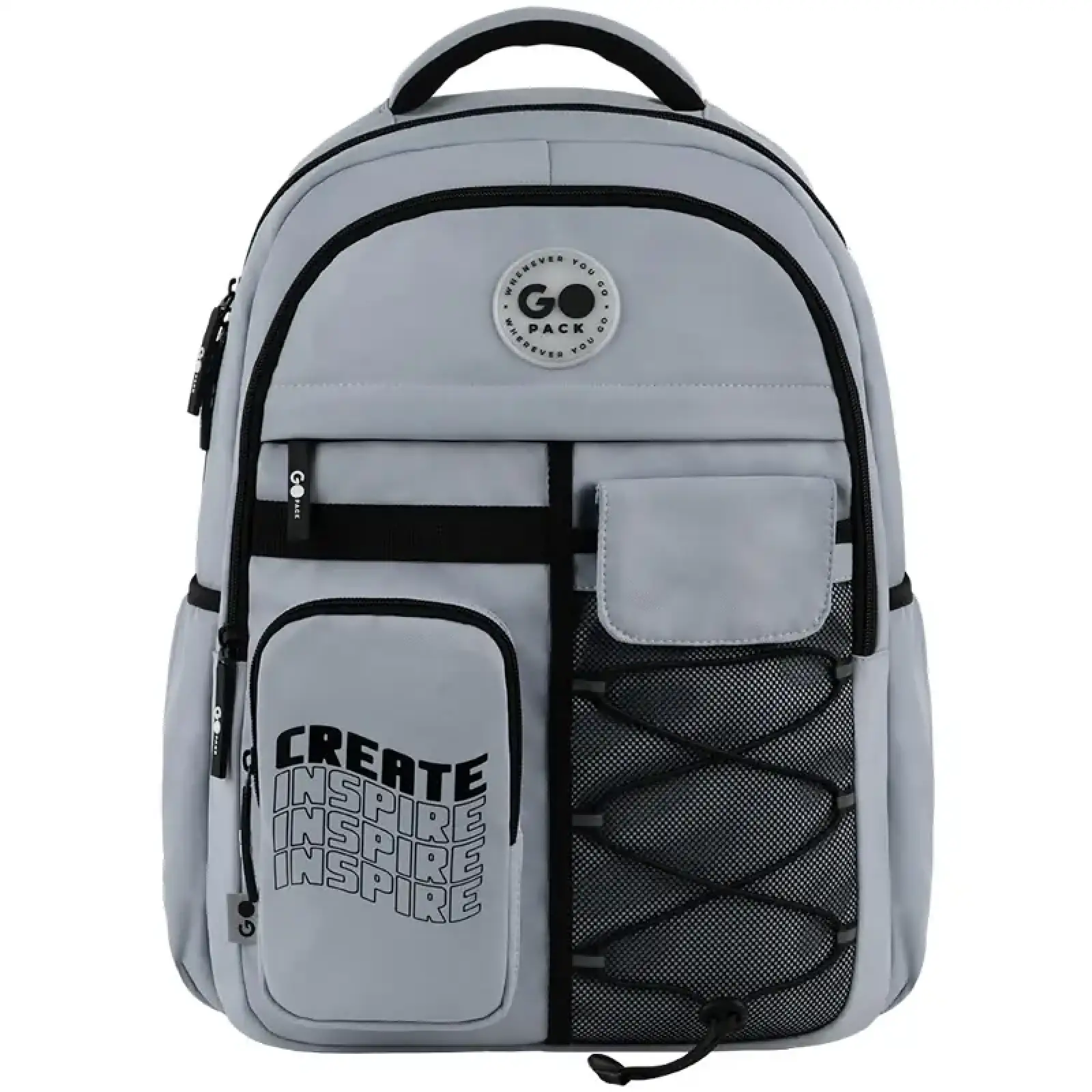 Рюкзак GoPack Education Teens 184 сірий GO26-184L-2