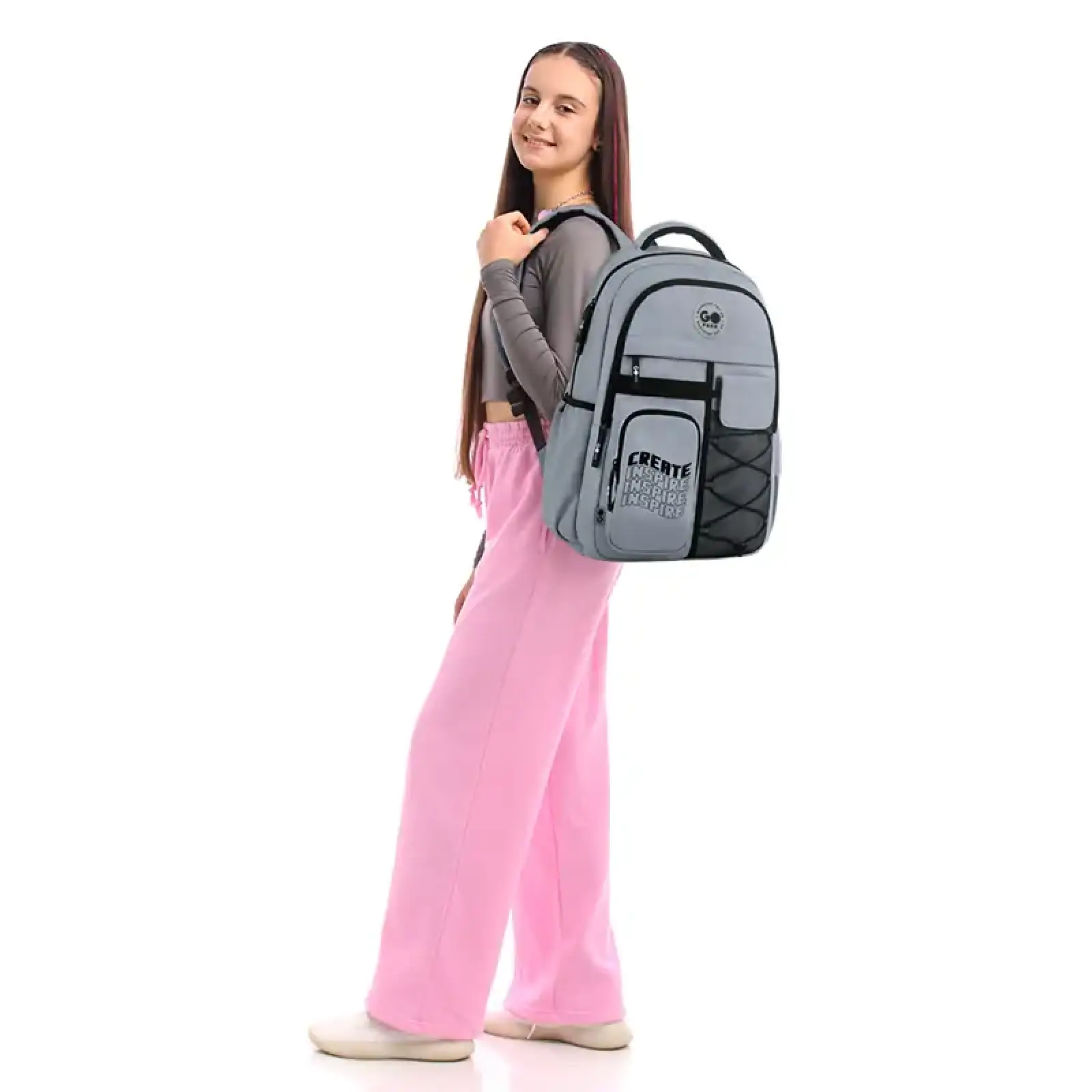 Рюкзак GoPack Education Teens 184 сірий GO26-184L-2